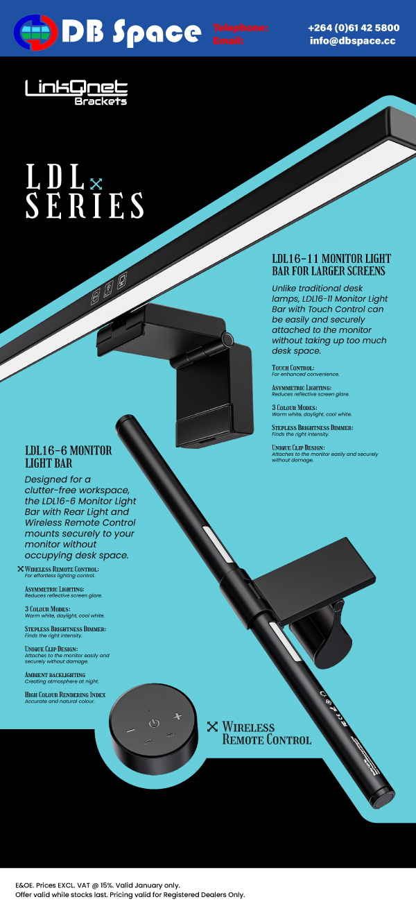 Monitor Light Bar for Screens -Ex Stock.